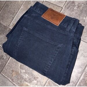 Brooks Brothers Pants Mens‎ 38x30 Navy Blue Slim Corduroy Stretch Casual
